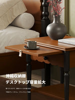 無垢材ナイトテーブル - シンプルでスタイリッシュなベッドサイド収納家具 hsms-4932