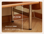無垢材と強化ガラス使用のデザインキャビネット - スタイリッシュ収納家具 hsms-4935