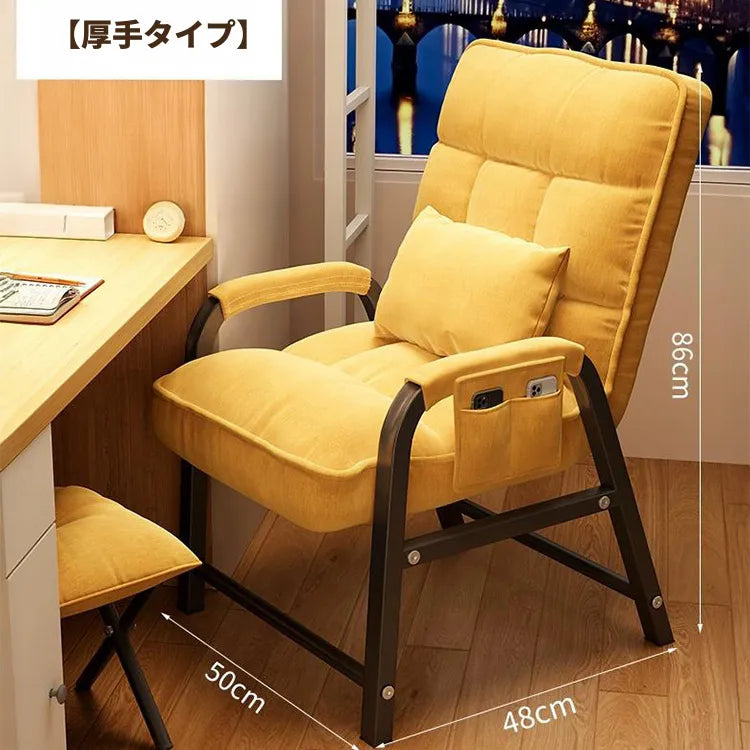 チェア イエロー グレー ブルー ブラウン ピンク 綿麻 hsq-3493