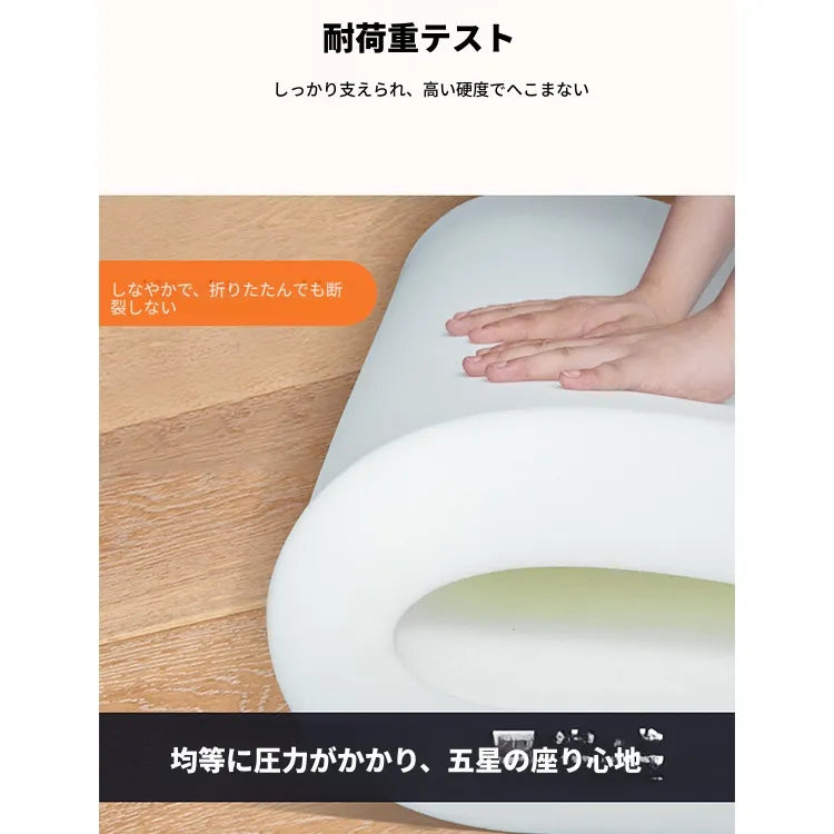 高密度ウレタンマットレス 1.5m・1.8m対応｜厚手・適度な硬さ｜シングル・ダブル・畳にも対応 hsxd-3639