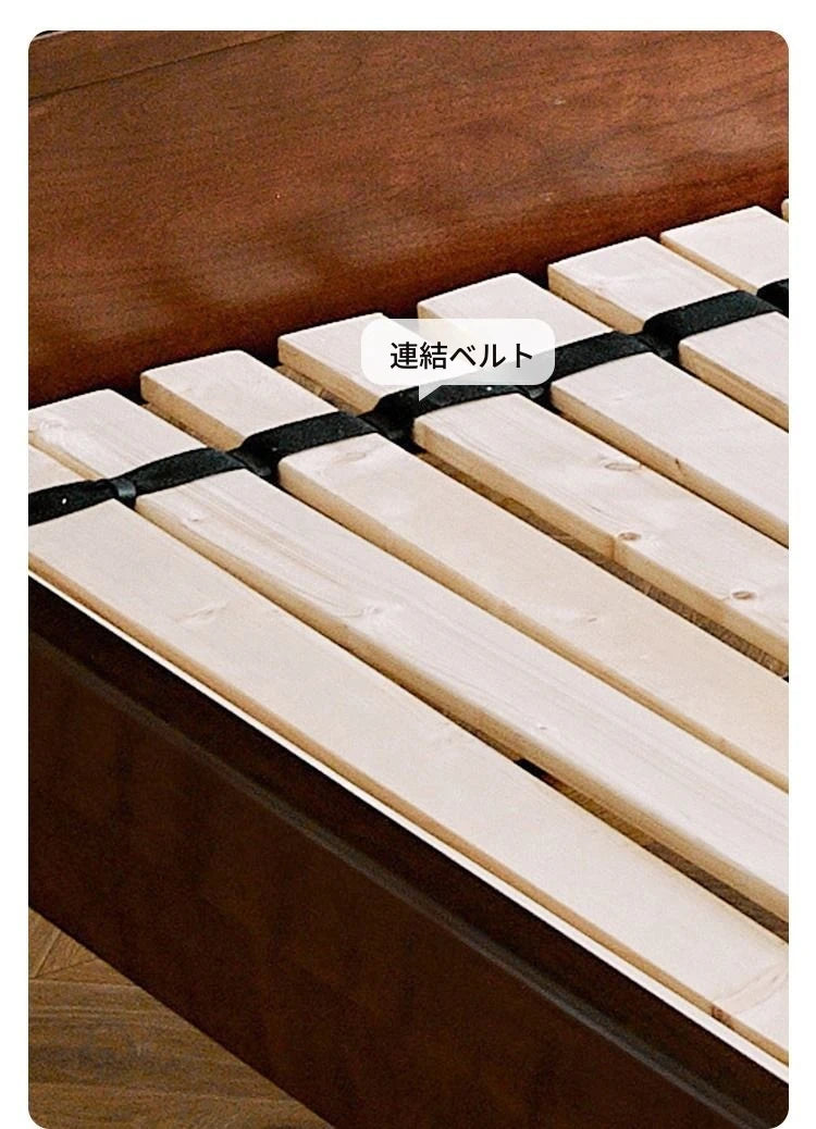 無垢材とスギ材使用のスタイリッシュベッド - あなたの寝室にぴったりのクラシックデザイン hsxz-2158