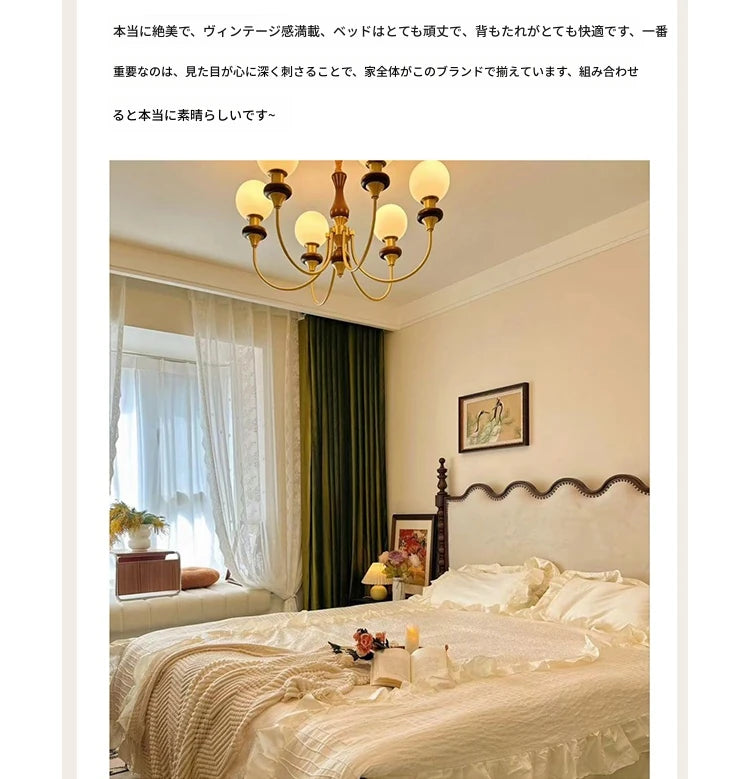 レッドオーク無垢材使用！エレガントなデザインの多層板ベッド - スエード仕上げで快適な睡眠空間を演出！ hsxz-2162