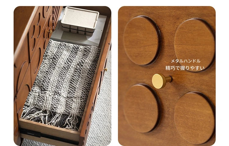 無垢材キャビネット - おしゃれなデザイン＆収納力抜群のインテリア家具 hsxz-2191