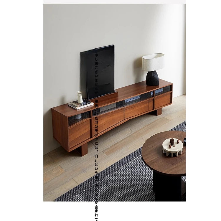 無垢材とガラスのモダンテレビ台 | シンプルでスタイリッシュなインテリアに最適 | 高品質な収納力を実現 hsxz-2193
