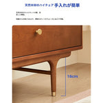 チェリー材を使用したモダンデザインのキャビネット - 優雅な彫刻ディテール付き、収納力抜群！ hsxz-2200