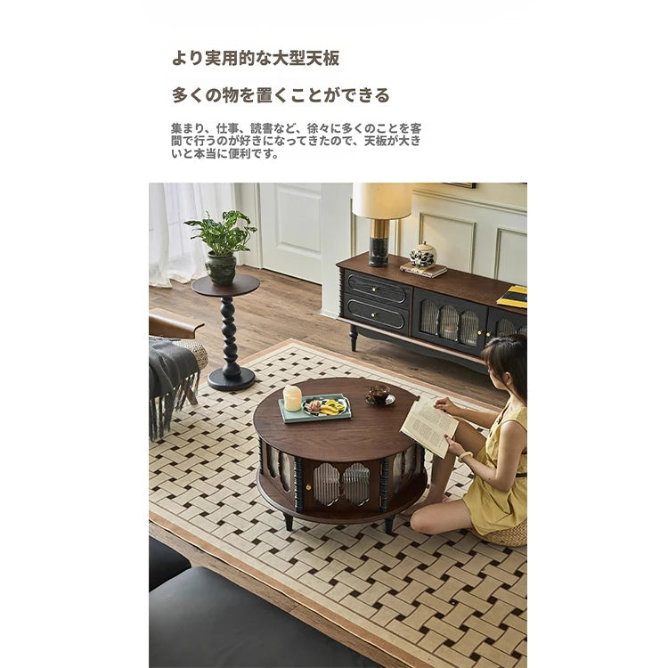 アッシュ材ガラス製センターテーブル｜おしゃれなデザインでリビングを彩る！ hsysg-4984