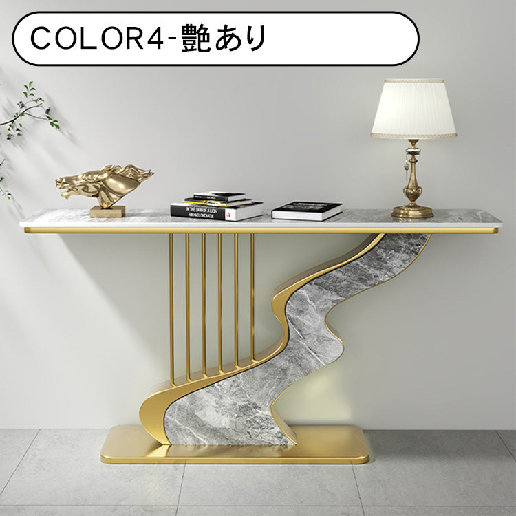 セラミック天板玄関コンソールテーブル モダンラグジュアリー シンプルアート風壁付け装飾キャビネット htt-3537