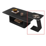 現代ラグジュアリー×ミニマルデザイン セラミックストーン天板リビングテーブル｜新作 小空間対応 クリエイティブ 高級感漂う長方形テーブル htt-3545