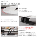 北欧風 セラミック天板 ローテーブル 丸型＆楕円形セット｜リビング用 クリームホワイト シンプルモダン htt-3852