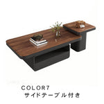 ホワイト×クリアガラス セラミック天板センターテーブルセット リビング向け モダンデザインのローテーブル＆サイドテーブル htyjj-5948-2