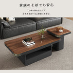 ホワイト×クリアガラス セラミック天板センターテーブルセット リビング向け モダンデザインのローテーブル＆サイドテーブル htyjj-5948-2