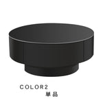 センターテーブル おしゃれ セラミック天板 金属台座 引き出し収納付き ネストテーブル 2点セット 大小セット 大テーブル直径70cm 80cm 小テーブル直径50cm モダン リビング用 来客対応 htyjj-6570