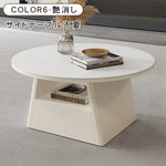 ブラック セラミック天板 円形センターテーブル　直径80ｃｍ｜イタリアンモダン 省スペース リビングテーブル htyjj-6587