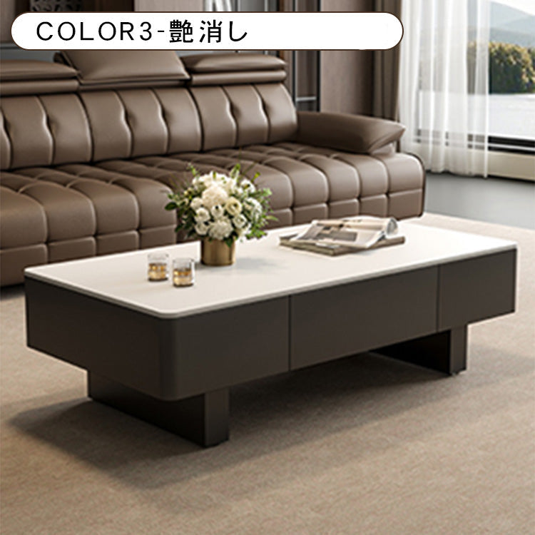 セラミック天板のモダンセンターテーブルリビングを上質に彩る高級ローテーブル htyjj-6589