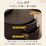 モダンブラックのセラミック天板センターテーブルセット リビングに映える高級ローテーブル＋収納付きサブテーブル htyjj-6598