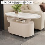 北欧風モダンリビングテーブル　美しい曲線フォルムのマーブル調天板デザイン htyjj-6613