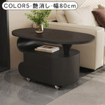 北欧風モダンリビングテーブル　美しい曲線フォルムのマーブル調天板デザイン htyjj-6613