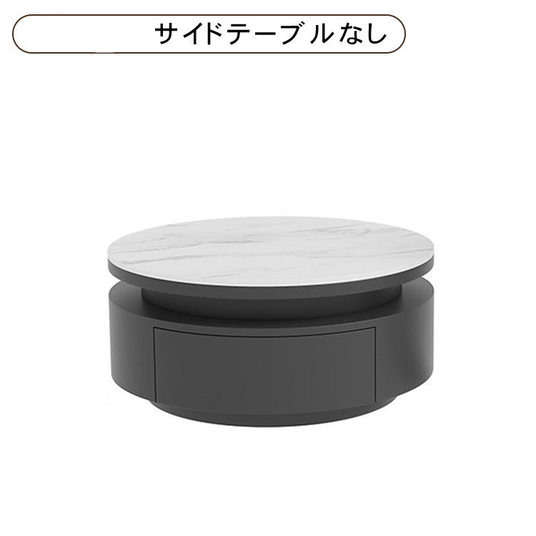 セラミック天板×ガラス ネストテーブル｜モダンラグジュアリー センターテーブルセット htyjj-7368-c2
