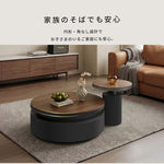 セラミック天板 センターテーブル｜ブラック モダンシンプル 収納付き リビング用 htyjj-7368