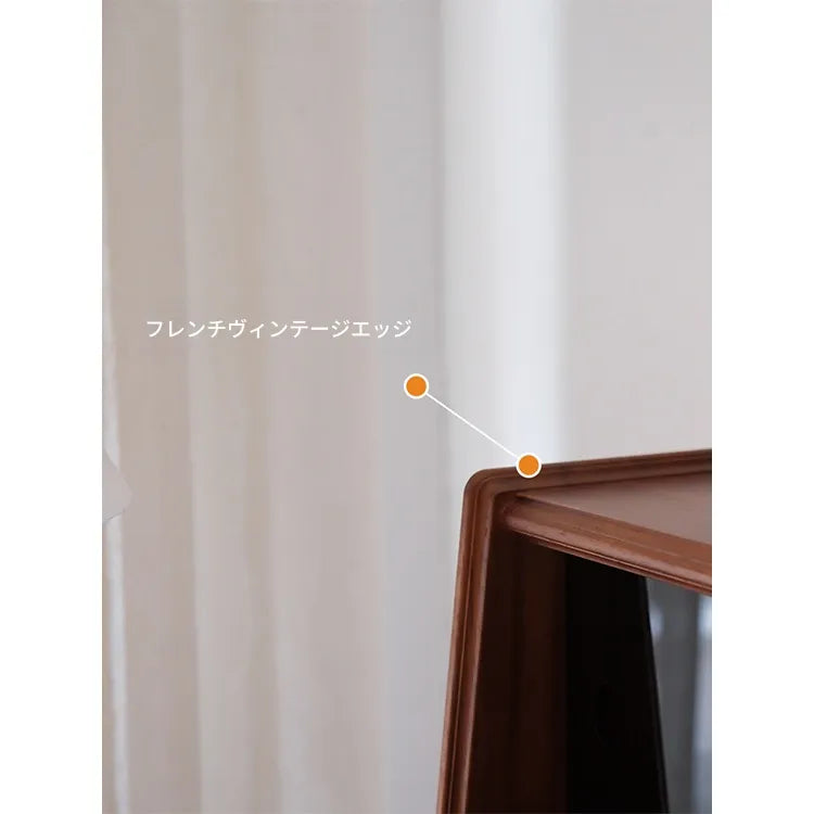 化粧台 ライトブラウン ブラック 無垢材 多層板 ガラス htysd-3172