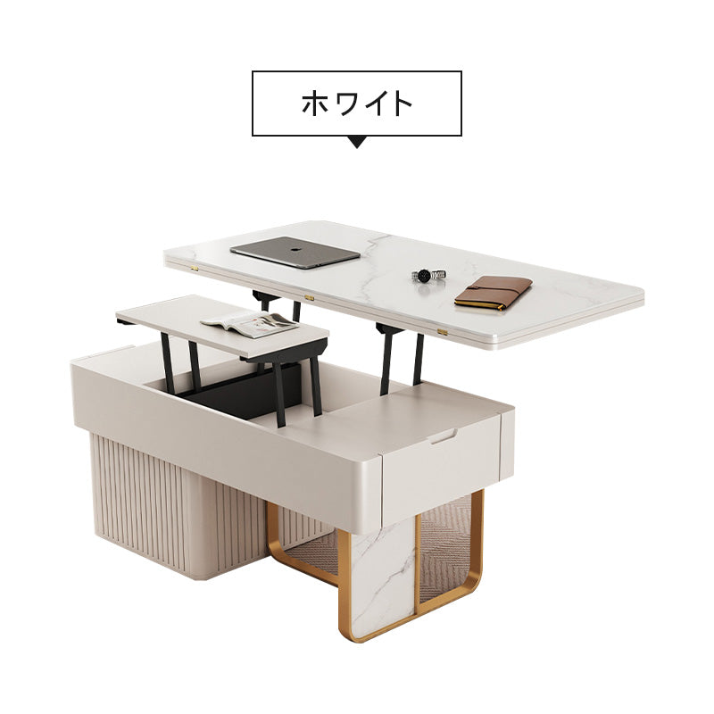 モダンデザイン センターテーブル 多層板&セラミック製 高級感溢れるリビングテーブル hx-1573