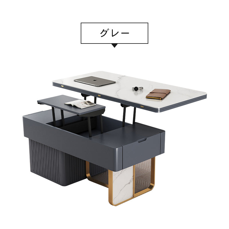 モダンデザイン センターテーブル 多層板&セラミック製 高級感溢れるリビングテーブル hx-1573