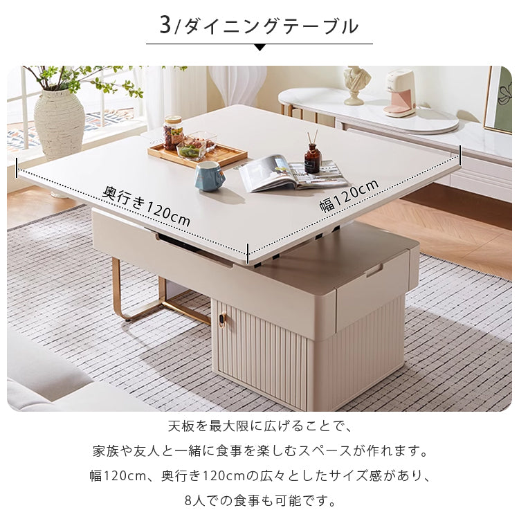 モダンデザイン センターテーブル 多層板&セラミック製 高級感溢れるリビングテーブル hx-1573