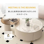 テーブル ホワイト セラミック ガラス hx-hlcj-wh1-table