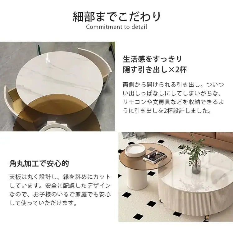 テーブル ホワイト セラミック ガラス hx-hlcj-wh1-table