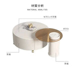 テーブル ホワイト セラミック ガラス hx-hlcj-wh1-table