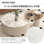 テーブル ホワイト セラミック ガラス hx-hlcj-wh1-table