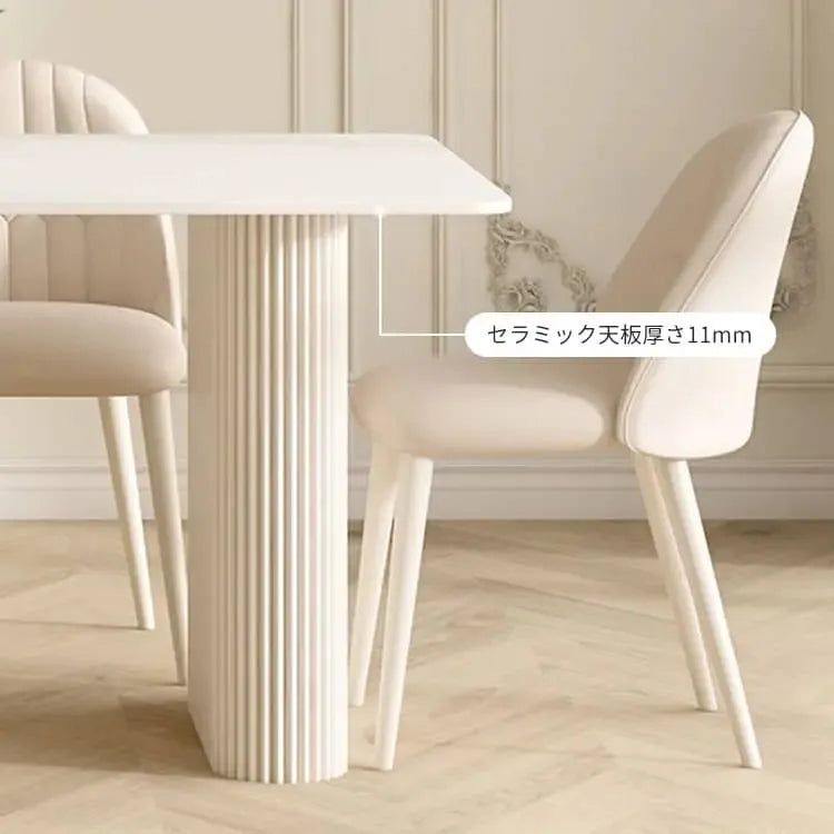 テーブル ホワイト セラミック スチール hx-ybcz-wh10-table