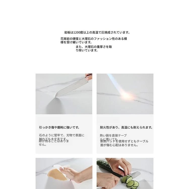 セラミックとステンレス製のスタイリッシュなセンターテーブル - モダンなインテリアに最適！ hxbs-3028