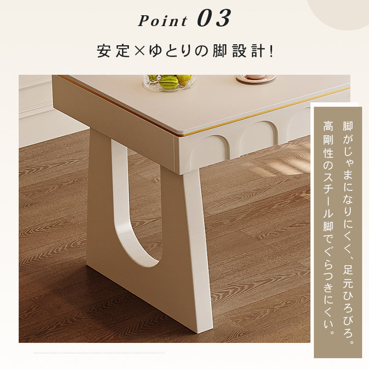 セラミック天板デスク 軽ラグジュアリーモダンデザイン クリームスタイル書斎用 hxh-5692