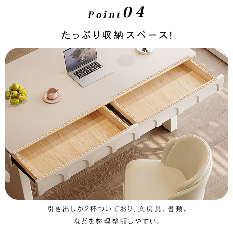 セラミック天板デスク 軽ラグジュアリーモダンデザイン クリームスタイル書斎用 hxh-5692