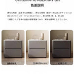 スタイリッシュなセラミック＆合成皮革製ナイトテーブル - 北欧デザイン、パイン材使用、収納力抜群でおしゃれなインテリアに最適！ hxy-5161