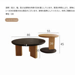 無垢材センターテーブル｜シンプルでスタイリッシュなリビング家具｜心地よい空間作りに最適 hyc-3123