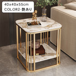 アイボリートーンのモダンセンターテーブルリビング向け セラミックストーン天板×大容量収納ローテーブル hykg-5856