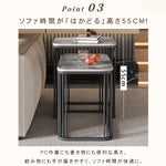 セラミック天板ネストサイドテーブル リビング用 ゴールドフレームのモダンデザイン センターテーブル補助台 hykg-5858