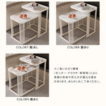 セラミック天板ネストサイドテーブル リビング用 ゴールドフレームのモダンデザイン センターテーブル補助台 hykg-5858