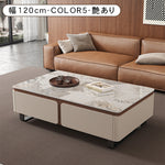 松木天板センターテーブル　リビング用　モダンデザインのローテーブル収納付き hykg-5863