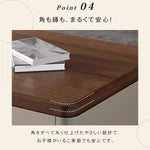 松木天板センターテーブル　リビング用　モダンデザインのローテーブル収納付き hykg-5863