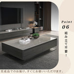 リビングを上質にするセラミック天板サイドテーブル モダンホワイトデザイン／センターテーブルにも hykg-5865