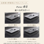 リビングセンターテーブル セラミック天板×グレー木目 モダンデザインのロータイプ収納テーブル hykg-5867