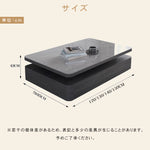 リビングセンターテーブル セラミック天板×グレー木目 モダンデザインのロータイプ収納テーブル hykg-5867