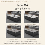 リビングセンターテーブル セラミック天板×木目調グレー モダンデザインの引き出し収納ローテーブル hykg-5874