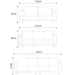 高級チェリー材ソファー｜シリコンフィル＆グースダウンの極上快適 フェイクレザーの洗練されたデザイン hykmq-784