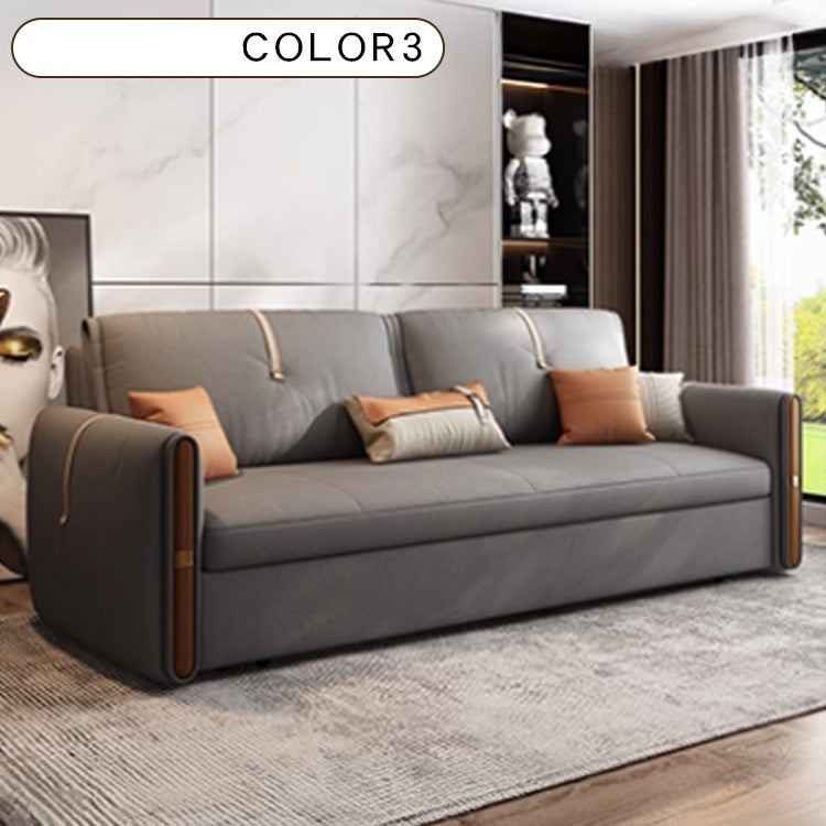 無垢材とシリコンフィル使用の高級エアレザーソファー hyt-1237