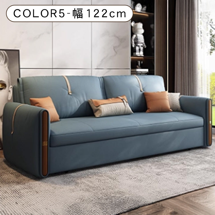 無垢材とシリコンフィル使用の高級エアレザーソファー hyt-1237