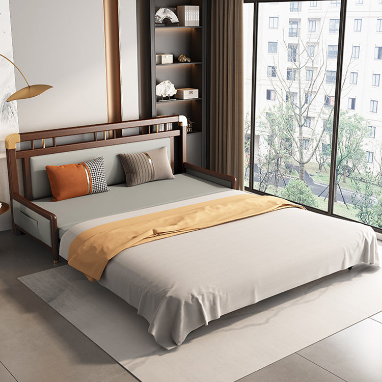 無垢材 & 合皮使用！豪華ラテックス&ココナッツパーム多機能ソファー hyt-1431